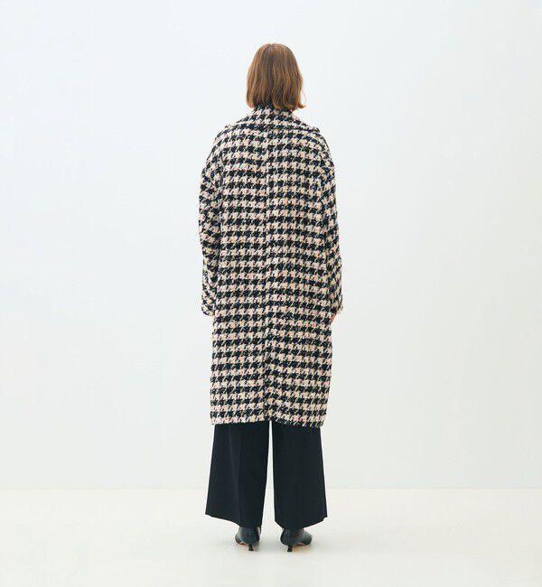 TOMORROWLAND collection「エクラハウンドトゥース グレースコート」|チェスターコート|
