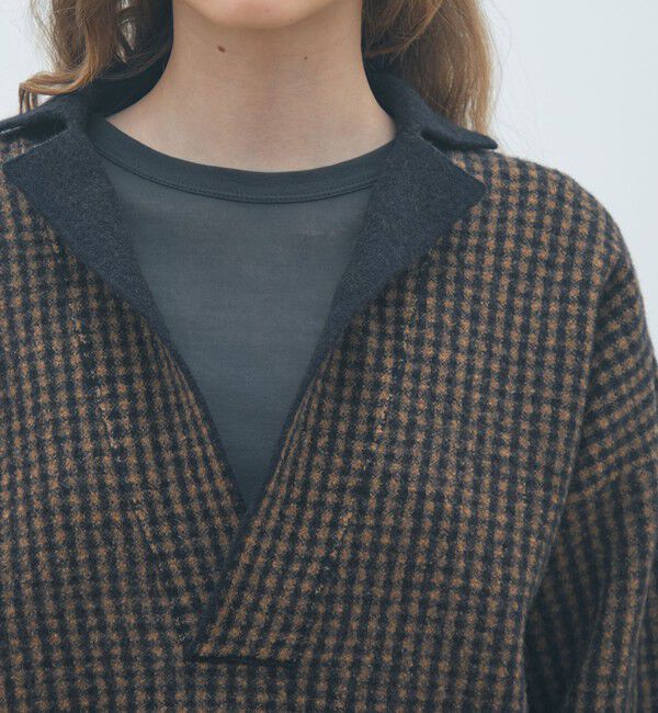 MACPHEE「ウールジャカード スキッパープルオーバー」|ニット・セーター|