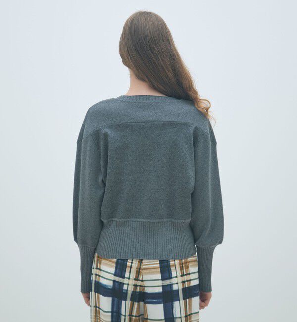 MACPHEE「ニットコンビジャージー クルーネックプルオーバー」|Tシャツ・カットソー|