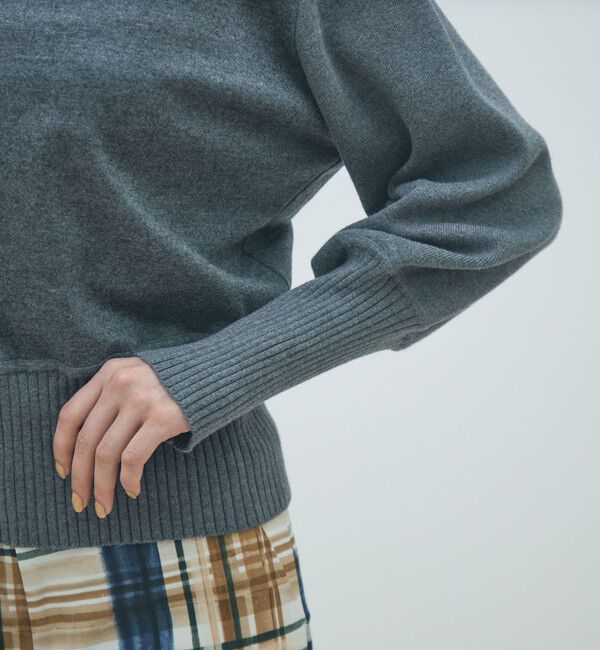 MACPHEE「ニットコンビジャージー クルーネックプルオーバー」|Tシャツ・カットソー|