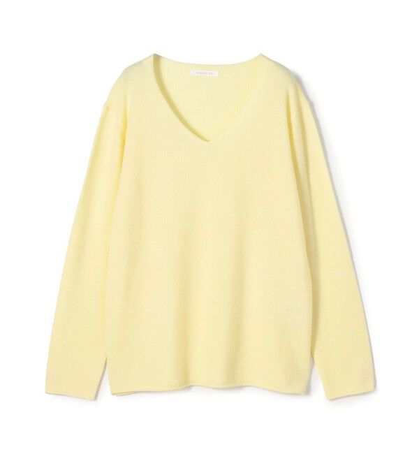 GALERIE VIE「スコットランドカシミヤ Vネックプルオーバー」|ニット・セーター|21 ライトイエロー