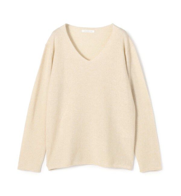 GALERIE VIE「スコットランドカシミヤ Vネックプルオーバー」|ニット・セーター|41 ライトベージュ