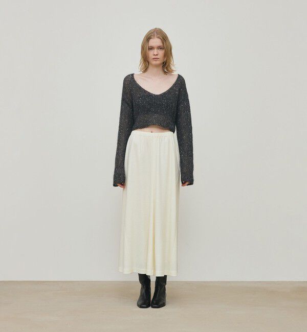 DES PRES「ニットコンビネーション セミマーメイドスカート」|フレア|