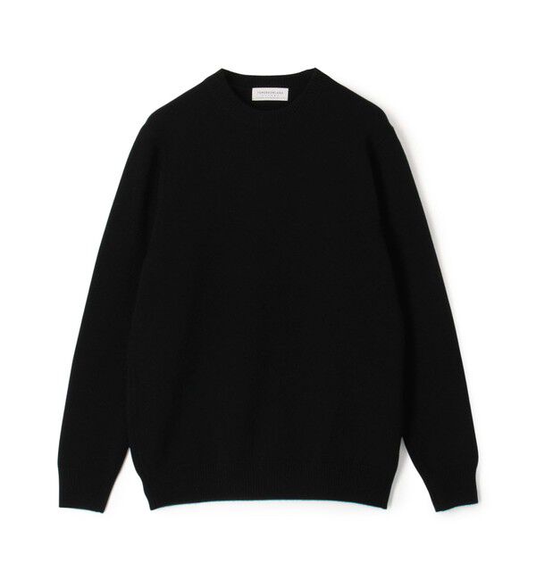 TOMORROWLAND MENS「TOMORROWLAND tricot スーパーファインラムウール クルーネックプルオーバー」|ニット・セーター|19 ブラック