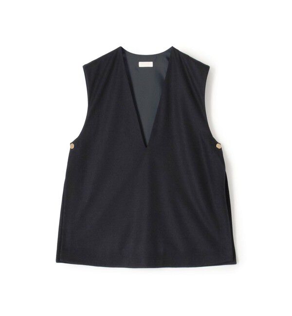 Ballsey「ウールスムース Vネックベスト」|ベスト・ジレ|69 ネイビー