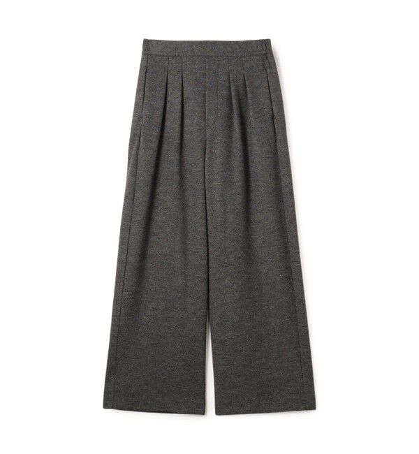 GALERIE VIE「ミルドスムース タックワイドパンツ」|その他|17 チャコールグレー