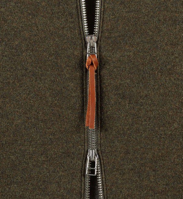 TOMORROWLAND MENS「キルトライニング ウールニット ジップアップブルゾン」|ブルゾン・スタジャン|