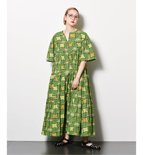  「AFRICAN WAX PRINT DRESS：ワンピース」|ワンピース|
