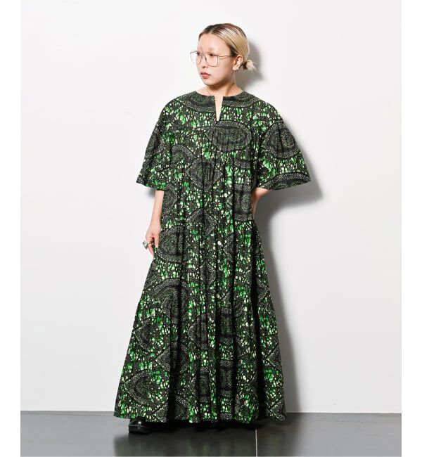  「AFRICAN WAX PRINT DRESS：ワンピース」|ワンピース|