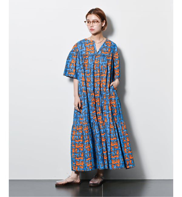  「AFRICAN WAX PRINT DRESS：ワンピース」|ワンピース|