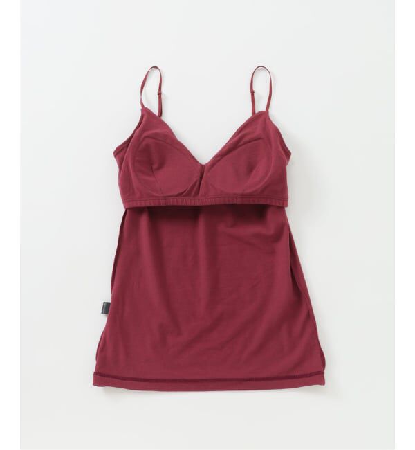 EMILYWEEK「【RESET】オーガニックコットン混 ブラキャミソール（ベージュ、ボルドー）」|インナー|