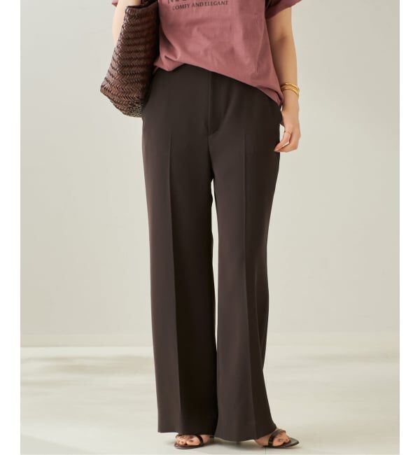 Plage「《追加》washable straight パンツ 3」|スラックス|