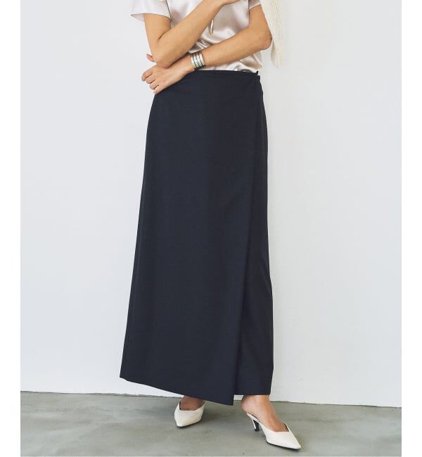 Plage「R&rsquo;IAM WOOSTED スカート」|スカート|ネイビー