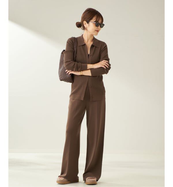 Plage「Center Crease Knit パンツ」|その他|