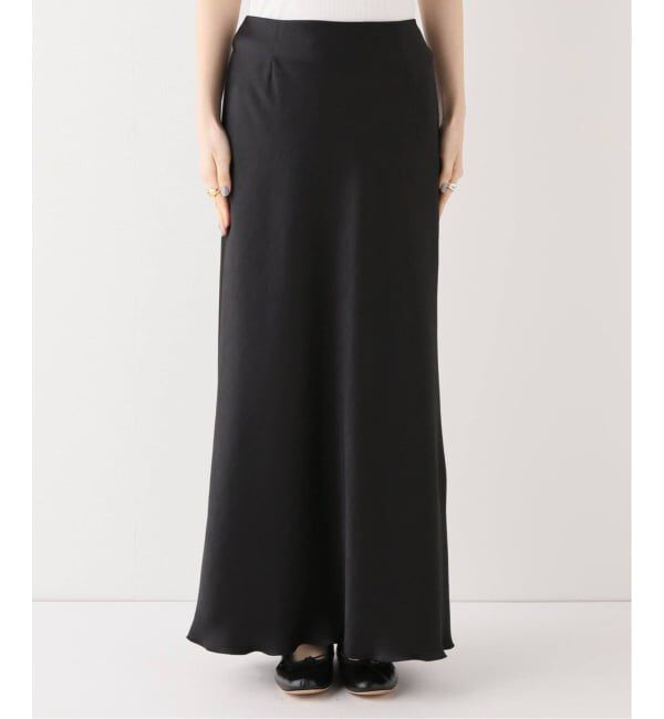 IENA「《追加10》ダブルサテンスカート」|スカート|