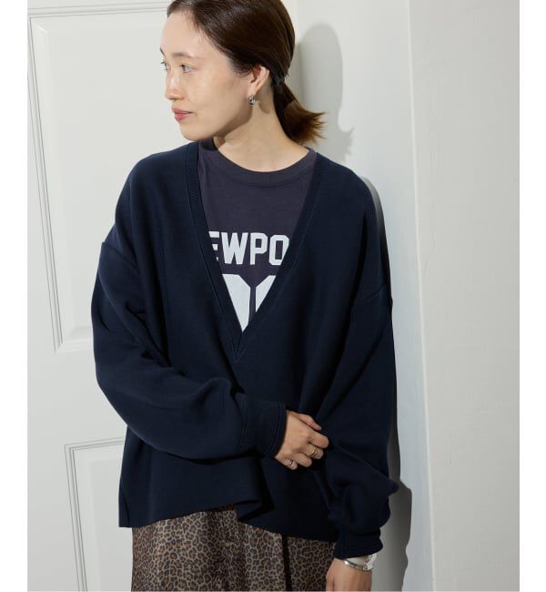 SLOBE IENA「スムースオーバーVネックニット」|ニット・セーター|