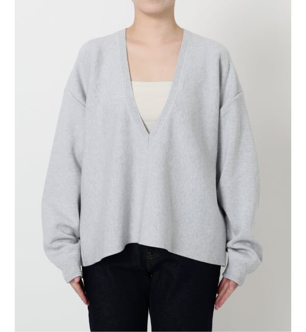 SLOBE IENA「スムースオーバーVネックニット」|ニット・セーター|