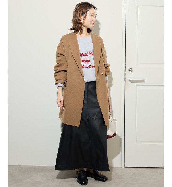 SLOBE IENA「スムースオーバーロゴニット」|ニット・セーター|