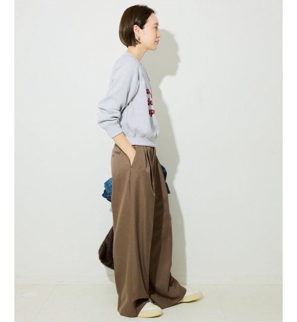 SLOBE IENA「スムースオーバーロゴニット」|ニット・セーター|