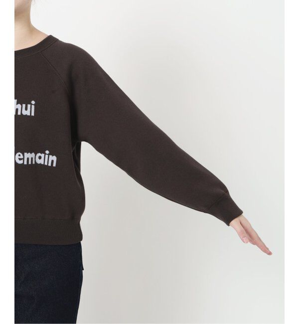 SLOBE IENA「スムースオーバーロゴニット」|ニット・セーター|