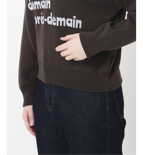 SLOBE IENA「スムースオーバーロゴニット」|ニット・セーター|