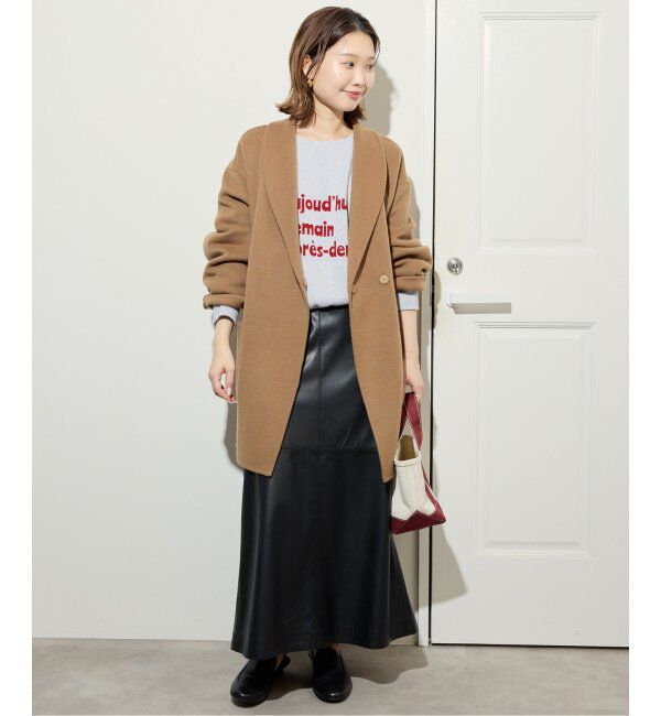 SLOBE IENA「スムースオーバーロゴニット」|ニット・セーター|