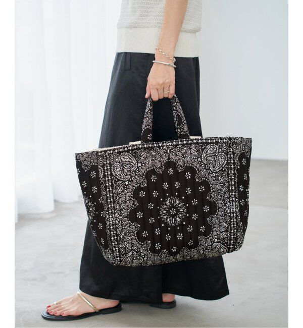 IENA「MALUS/マリュス BANDANA QUILTING BIG BAG トートバッグ」|トートバッグ|