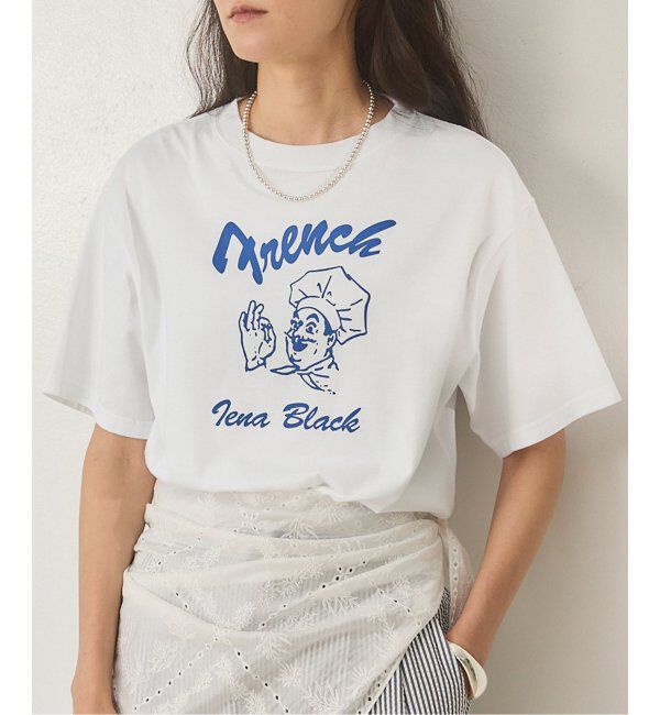 IENA「BLACK フレンチクック Tシャツ」|Tシャツ・カットソー|
