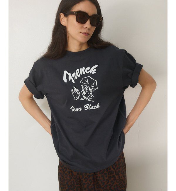 IENA「BLACK フレンチクック Tシャツ」|Tシャツ・カットソー|