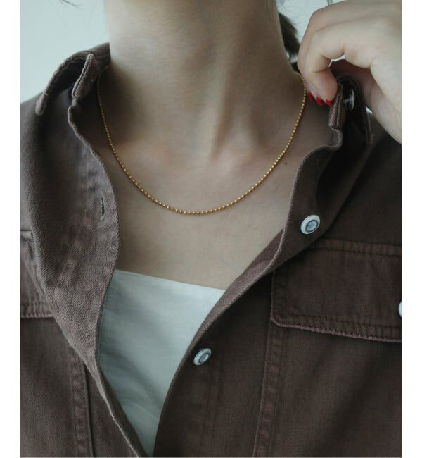 SLOBE IENA「Theia Jewelry/テイア ジュエリー ボールチェーンネックレス 82200N0013」|ネックレス|