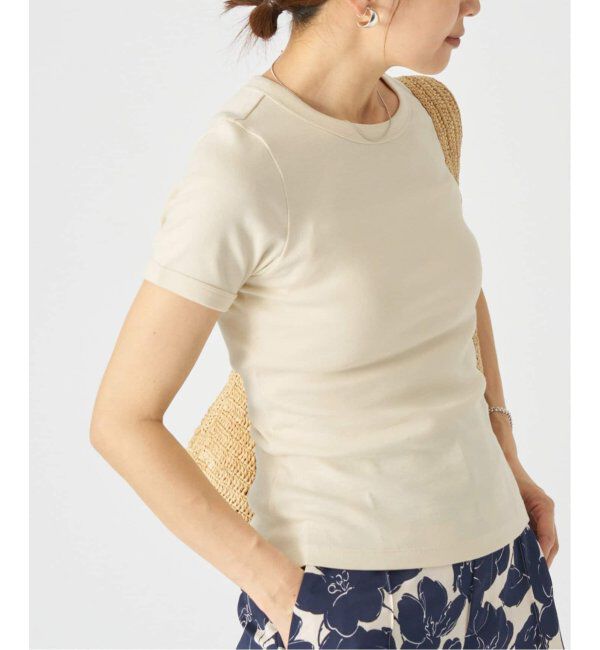 IENA「FLORE FLORE/フローレフローレ CAR TEE Tシャツ」|Tシャツ・カットソー|ナチュラル