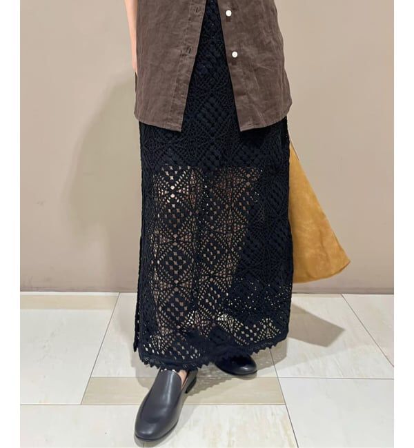 SLOBE IENA「コットンレーススカート」|スカート|