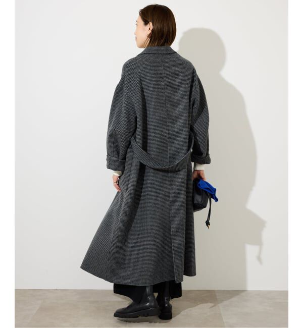 SLOBE IENA「souple wool ダブルフェイスロングコート」|チェスターコート|