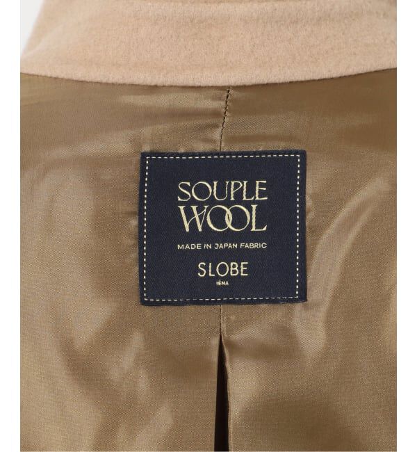 SLOBE IENA「souple wool ダブルフェイスロングコート」|チェスターコート|
