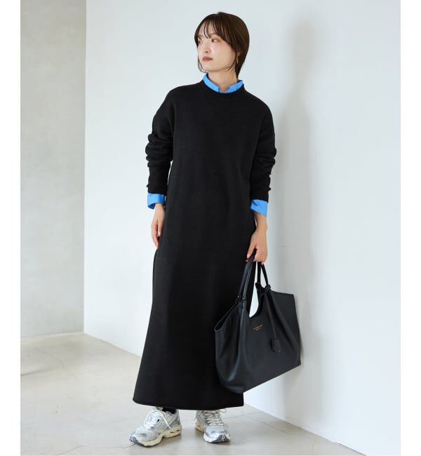 SLOBE IENA「《WEB限定/追加》ウォッシャブルスムース ニットワンピース」|ワンピース|