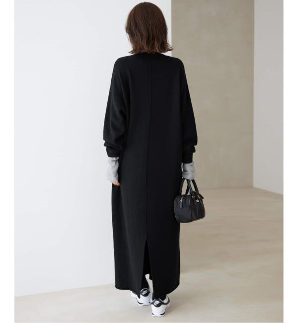 SLOBE IENA「《WEB限定/追加》ウォッシャブルスムース ニットワンピース」|ワンピース|