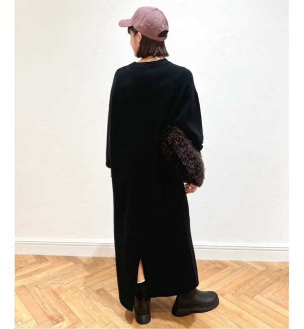 SLOBE IENA「《WEB限定/追加》ウォッシャブルスムース ニットワンピース」|ワンピース|