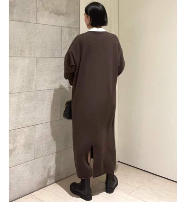 SLOBE IENA「《WEB限定/追加》ウォッシャブルスムース ニットワンピース」|ワンピース|