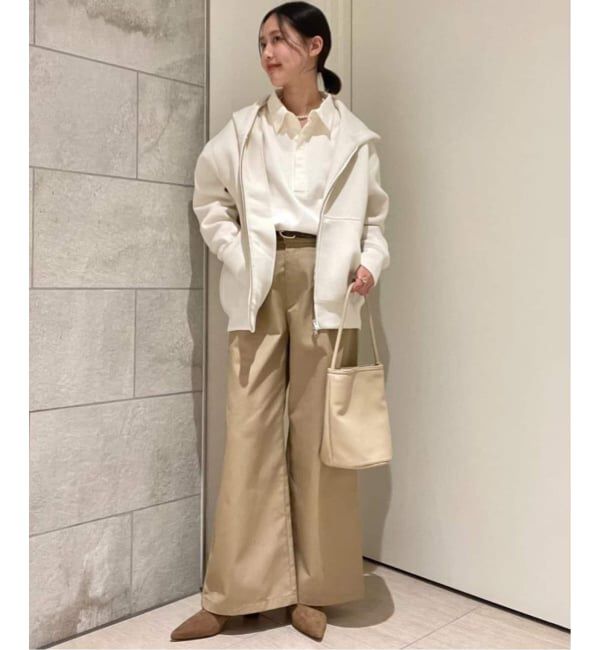 SLOBE IENA「《一部店舗・WEB限定カラー有り/追加》ボリュームジップアップフーディー」|パーカー|