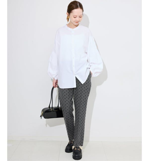 SLOBE IENA「《吸湿発熱/WEBのみ4サイズ展開》CIRCULATE WARM スティックパンツ」|スラックス|