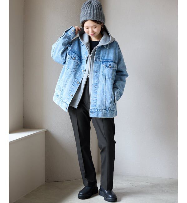 SLOBE IENA「《吸湿発熱/WEBのみ4サイズ展開》CIRCULATE WARM スティックパンツ」|スラックス|