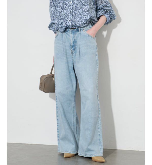 SLOBE IENA「LEE/リー SLOBE別注 タックワイドデニム」|デニム|