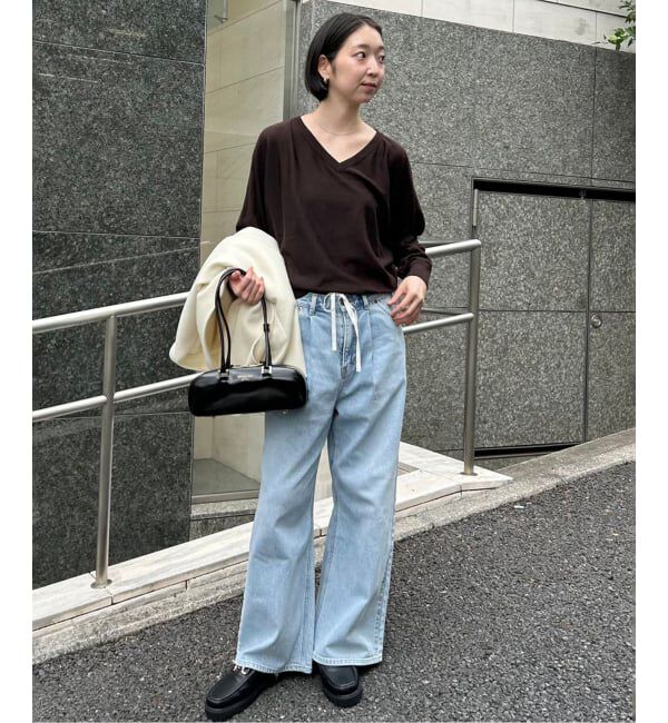 SLOBE IENA「LEE/リー SLOBE別注 タックワイドデニム」|デニム|