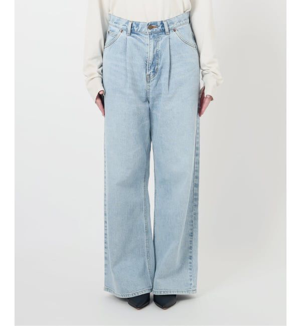 SLOBE IENA「LEE/リー SLOBE別注 タックワイドデニム」|デニム|
