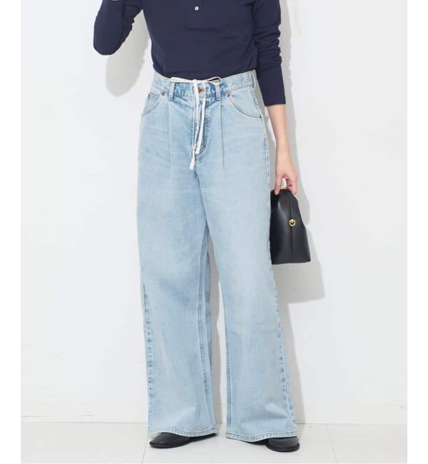 SLOBE IENA「LEE/リー SLOBE別注 タックワイドデニム」|デニム|