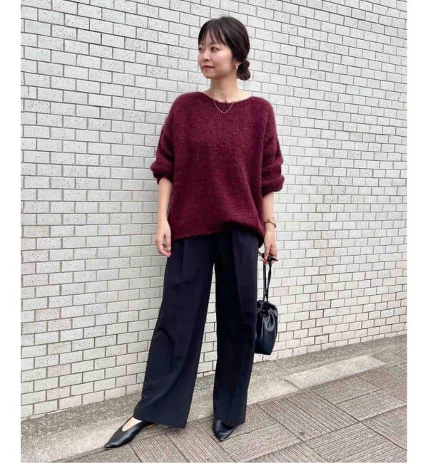 SLOBE IENA「《WEBのみ4サイズ展開》TRワイドトラウザー」|スラックス|