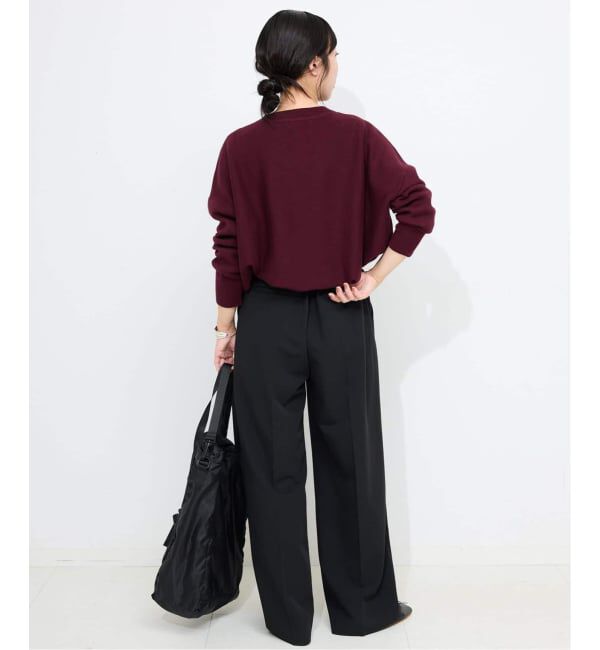 SLOBE IENA「《WEBのみ4サイズ展開》TRワイドトラウザー」|スラックス|