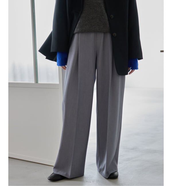 SLOBE IENA「《WEBのみ4サイズ展開》TRワイドトラウザー」|スラックス|