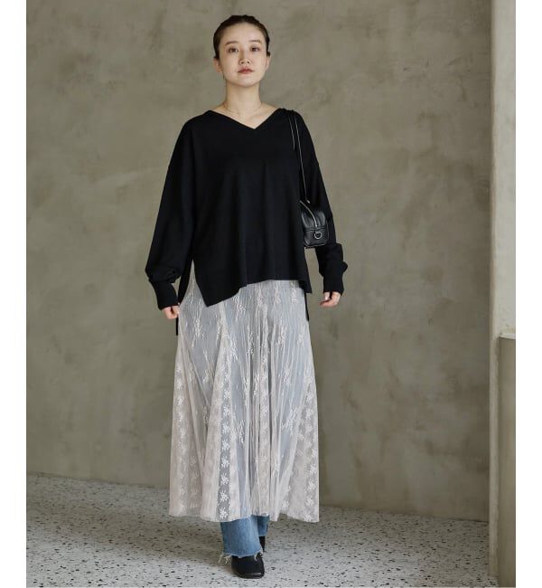 IENA「ライトウールVネックプルオーバー」|ニット・セーター|