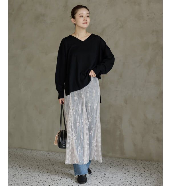 IENA「ライトウールVネックプルオーバー」|ニット・セーター|